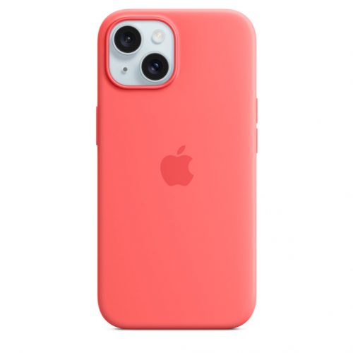 Apple iPhone 15 Silicone Case w MagSafe - Guava