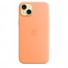 Apple iPhone 15 Plus Silicone Case w MagSafe - Orange Sorbet