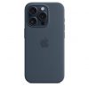 Apple iPhone 15 Pro Silicone Case w MagSafe - Storm Blue