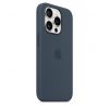 Apple iPhone 15 Pro Silicone Case w MagSafe - Storm Blue