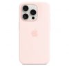 Apple iPhone 15 Pro Silicone Case w MagSafe - Light Pink