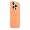 Apple iPhone 15 Pro Silicone Case w MagSafe - Orange Sorbet