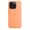 Apple iPhone 15 Pro Silicone Case w MagSafe - Orange Sorbet