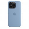 Apple iPhone 15 Pro Silicone Case w MagSafe - Winter Blue