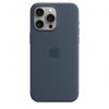 Apple iPhone 15 Pro Max Silicone Case w MagSafe - Storm Blue