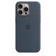 Apple iPhone 15 Pro Max Silicone Case w MagSafe - Storm Blue