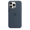 Apple iPhone 15 Pro Max Silicone Case w MagSafe - Storm Blue