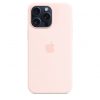 Apple iPhone 15 Pro Max Silicone Case w MagSafe - Light Pink