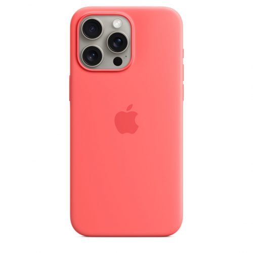 Apple iPhone 15 Pro Max Silicone Case w MagSafe - Guava