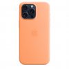 Apple iPhone 15 Pro Max Silicone Case w MagSafe - Orange Sorbet