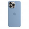 Apple iPhone 15 Pro Max Silicone Case w MagSafe - Winter Blue