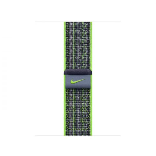 Apple Watch 41mm Nike Band: Bright Green/Blue Nike Sport Loop