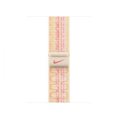 Apple Watch 41mm Nike Band: Starlight/Pink Nike Sport Loop