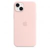 Apple iPhone 14 Plus Silicone Case with MagSafe - Chalk Pink