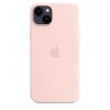 Apple iPhone 14 Plus Silicone Case with MagSafe - Chalk Pink