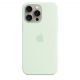 Apple iPhone 15 Pro Max Silicone Case with MagSafe - Soft Mint