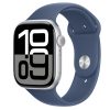 Apple Watch S10 GPS 46mm Silver Alu Case with Denim Sport Band - S/M