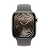 Apple Watch S10 Cellular 42mm Natural Titanium Case with Stone Grey Sport Band - S/M