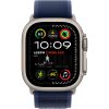 Apple Watch Ultra2 v2 Cellular 49mm Natural Titanium Case with Blue Trail Loop - S/M