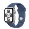 Apple Watch SE2 v3 GPS 40mm Silver Alu Case with Denim Sport Band - M/L