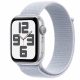 Apple Watch SE2 v3 GPS 44mm Silver Alu Case with Blue Cloud Sport Loop