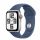 Apple Watch SE2 v3 Cellular 40mm Silver Alu Case with Denim Sport Band - S/M