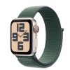 Apple Watch SE2 v3 Cellular 40mm Starlight Alu Case with Lake Green Sport Loop