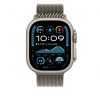 Apple Watch 49mm Milanese Loop:  Natural Titanium Milanese Loop - Small