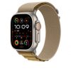 Apple Watch 49mm Loop:  Tan Alpine Loop - Small - Natural Titanium Finish