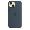 Apple iPhone 15 Silicone Case with MagSafe - Storm Blue