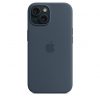 Apple iPhone 15 Silicone Case with MagSafe - Storm Blue