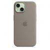 Apple iPhone 15 Silicone Case with MagSafe - Clay