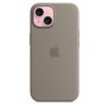 Apple iPhone 15 Silicone Case with MagSafe - Clay