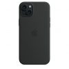 Apple iPhone 15 Plus Silicone Case with MagSafe - Black