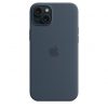 Apple iPhone 15 Plus Silicone Case with MagSafe - Storm Blue