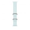 Apple Watch 49mm Band:  Ice Blue Ocean Band - Natural Titanium Finish