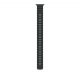 Apple Watch 49mm Band:  Black Ocean Band Extension - Natural Titanium Finish