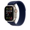 Apple Watch 49mm Loop:  Blue Trail Loop - S/M - Natural Titanium Finish