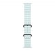 Apple Watch 49mm Band:  Ice Blue Ocean Band - Black Titanium Finish