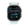 Apple Watch 49mm Band:  Ice Blue Ocean Band - Black Titanium Finish