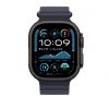 Apple Watch 49mm Band:  Navy Ocean Band - Black Titanium Finish