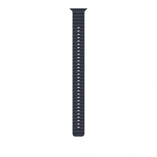 Apple Watch 49mm Band:  Navy Ocean Band Extension - Black Titanium Finish