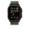 Apple Watch 49mm Loop:  Green Trail Loop - S/M - Black Titanium Finish