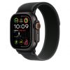 Apple Watch 49mm Loop:  Black Trail Loop - S/M - Black Titanium Finish