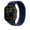 Apple Watch 49mm Loop:  Blue Trail Loop - S/M - Black Titanium Finish