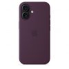 Apple iPhone 16 Silicone Case with MagSafe - Plum