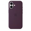 Apple iPhone 16 Silicone Case with MagSafe - Plum