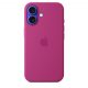 Apple iPhone 16 Silicone Case with MagSafe - Fuchsia (Seasonal)