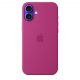 Apple iPhone 16 Plus Silicone Case with MagSafe - Fuchsia (Seasonal)