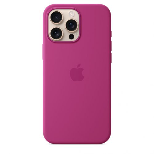 Apple iPhone 16 Pro Max Silicone Case with MagSafe - Fuchsia (Seasonal)